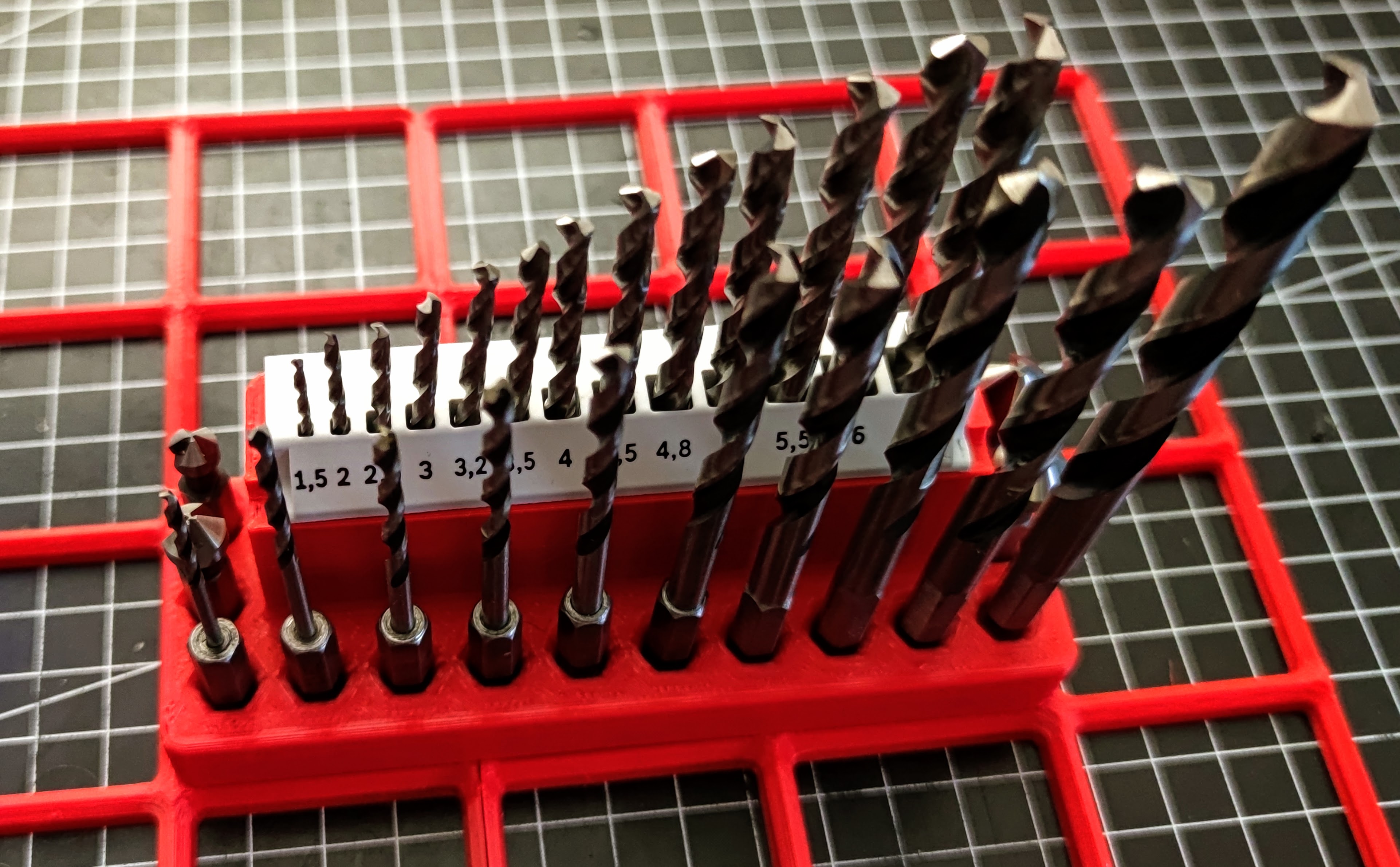 Gridfinity Holder for Bosch Professional HSS-G Drill Bit Set