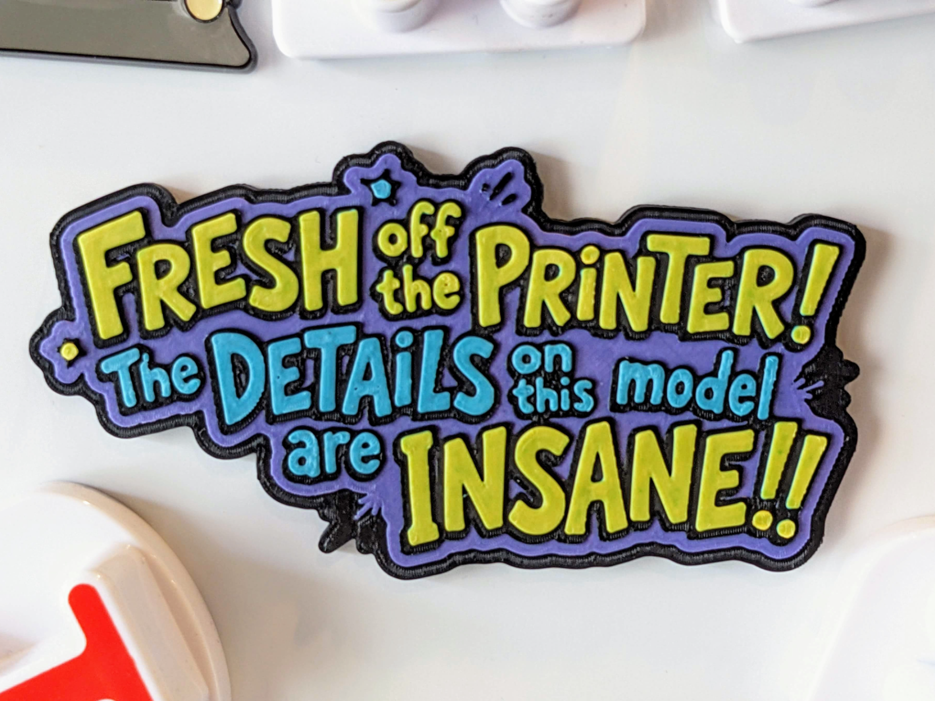 Fresh off the printer! The details are insane!