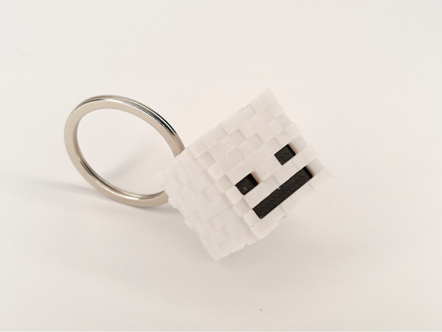 Minecraft Skeleton Head Keychain
