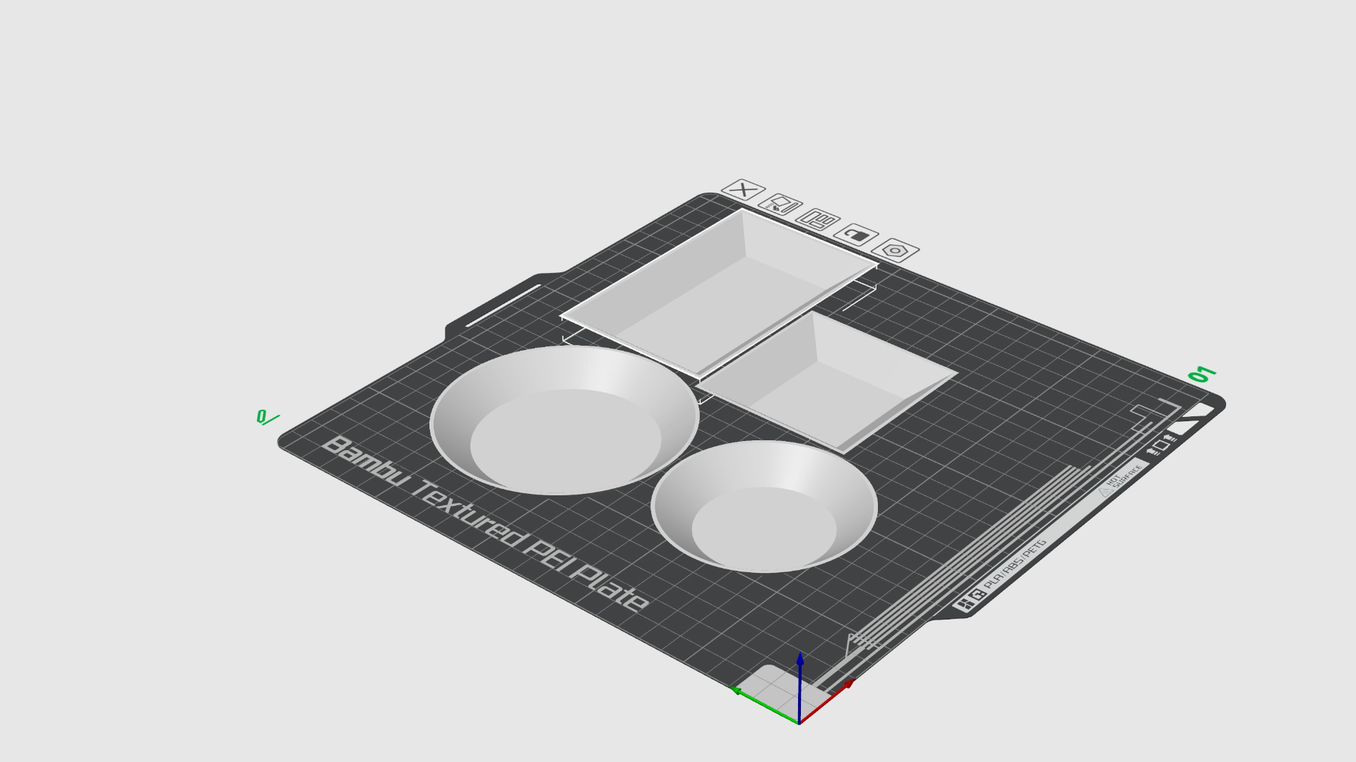 Quick print resin mix plates
