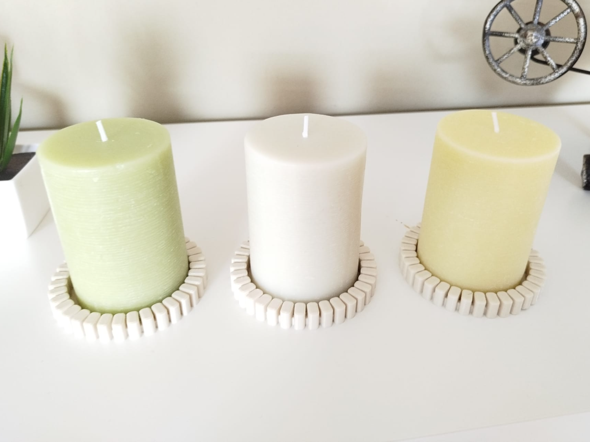 base para velas de 7 cm