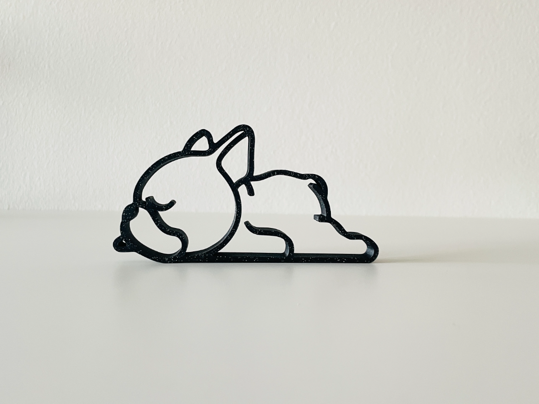 Sleepy frenchie - line art