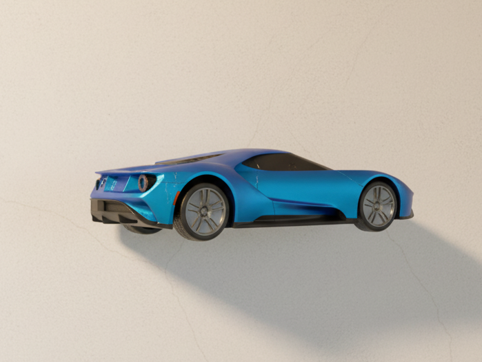 Ford GT 2017 Wall Art - Side View