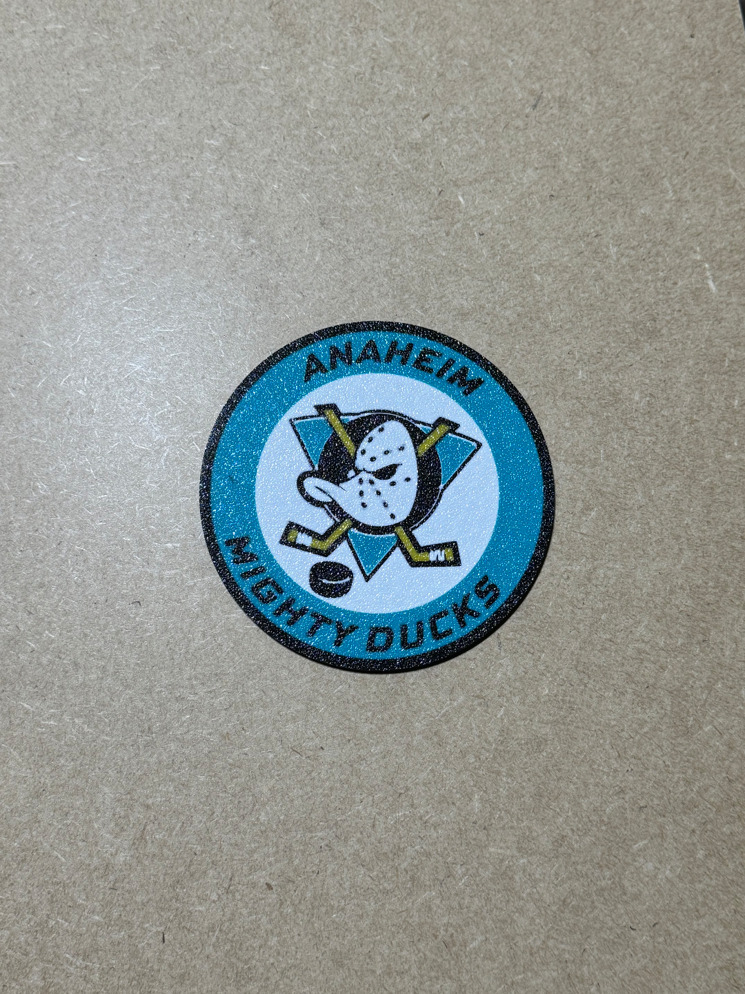 Anaheim Mighty Ducks NHL Hockey custom logo coaster