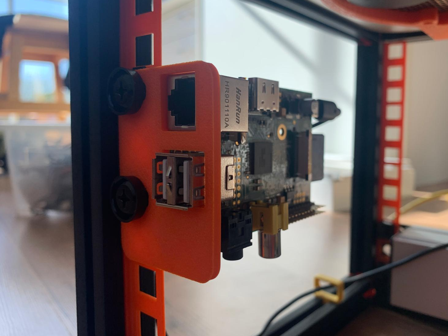 10 Inch Rack Raspberry Pi b mount, 1.5U
