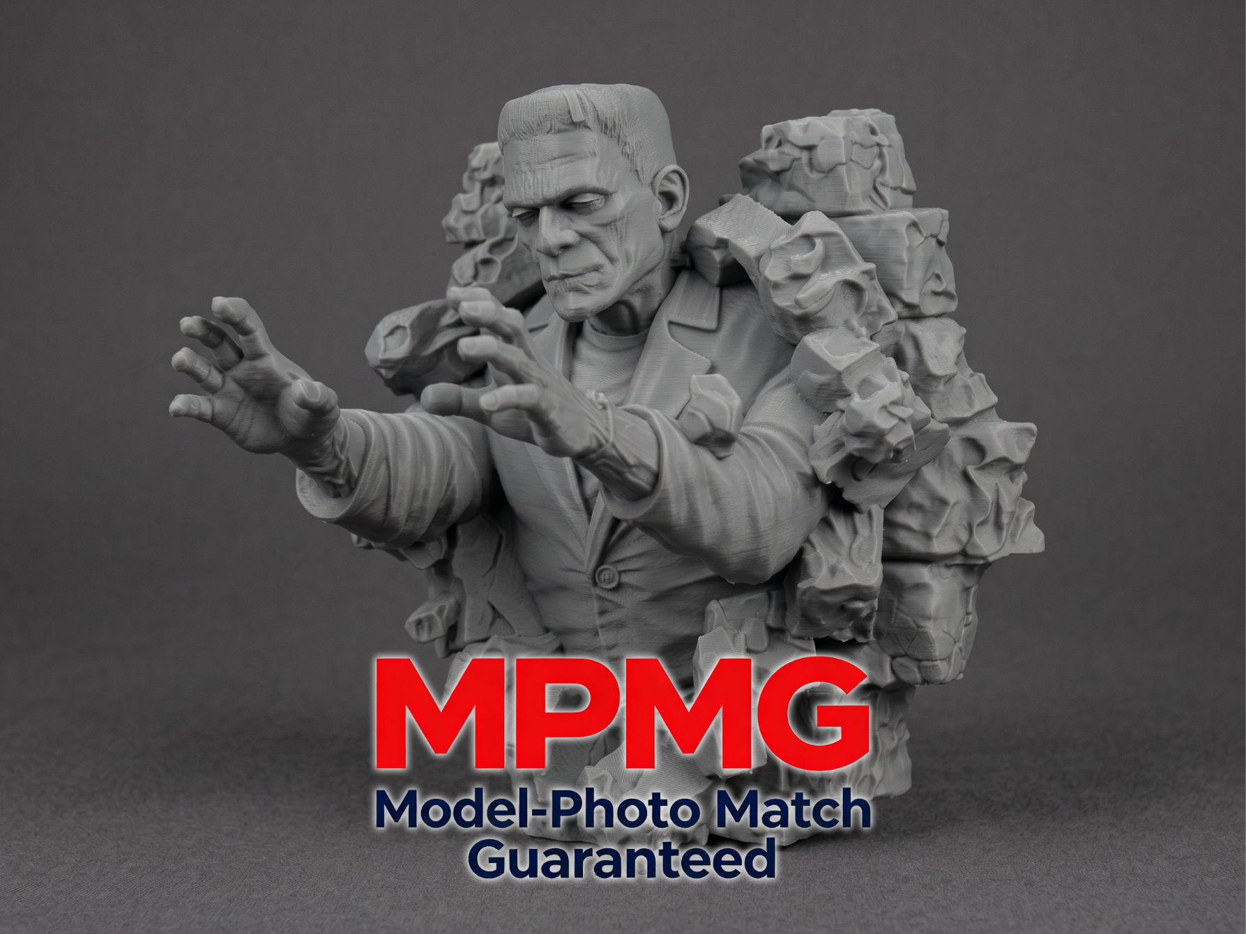 [fan art]Frankenstein Breaking Stone Wall Bust
