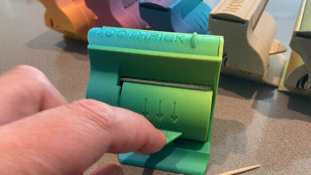 Toothpick Dispenser - Print in Place - No Supports