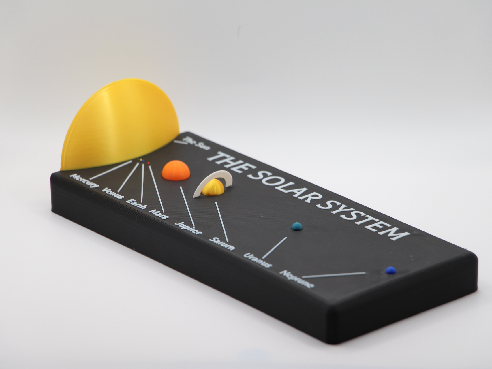 Solar System to scale, paintable option