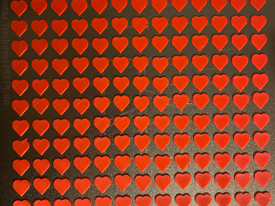 169 mini hearts - decoration