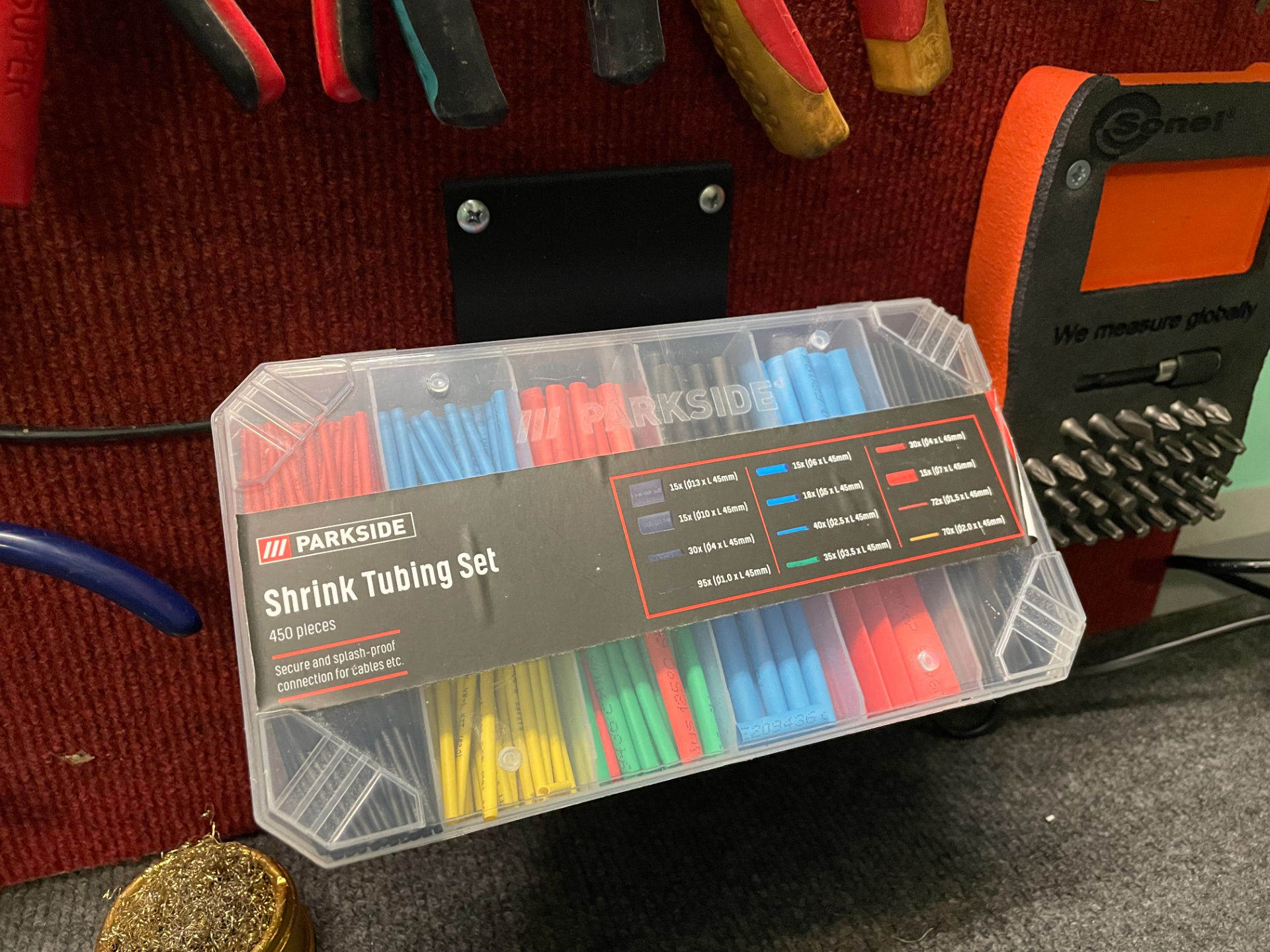 Heat shrink bands Parkside holder