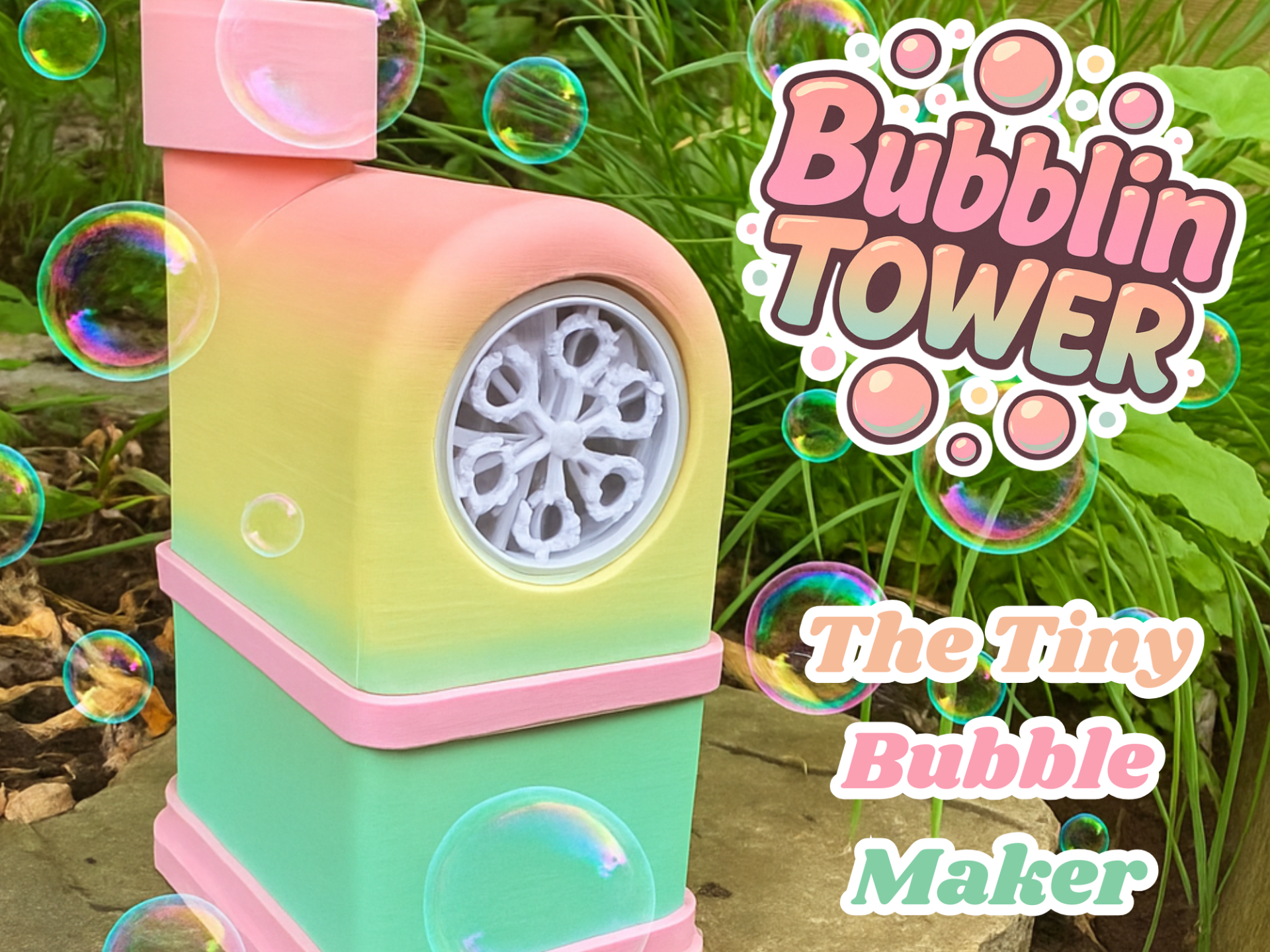Bubblin Tower – A Summer-Ready Tiny Bubble Maker