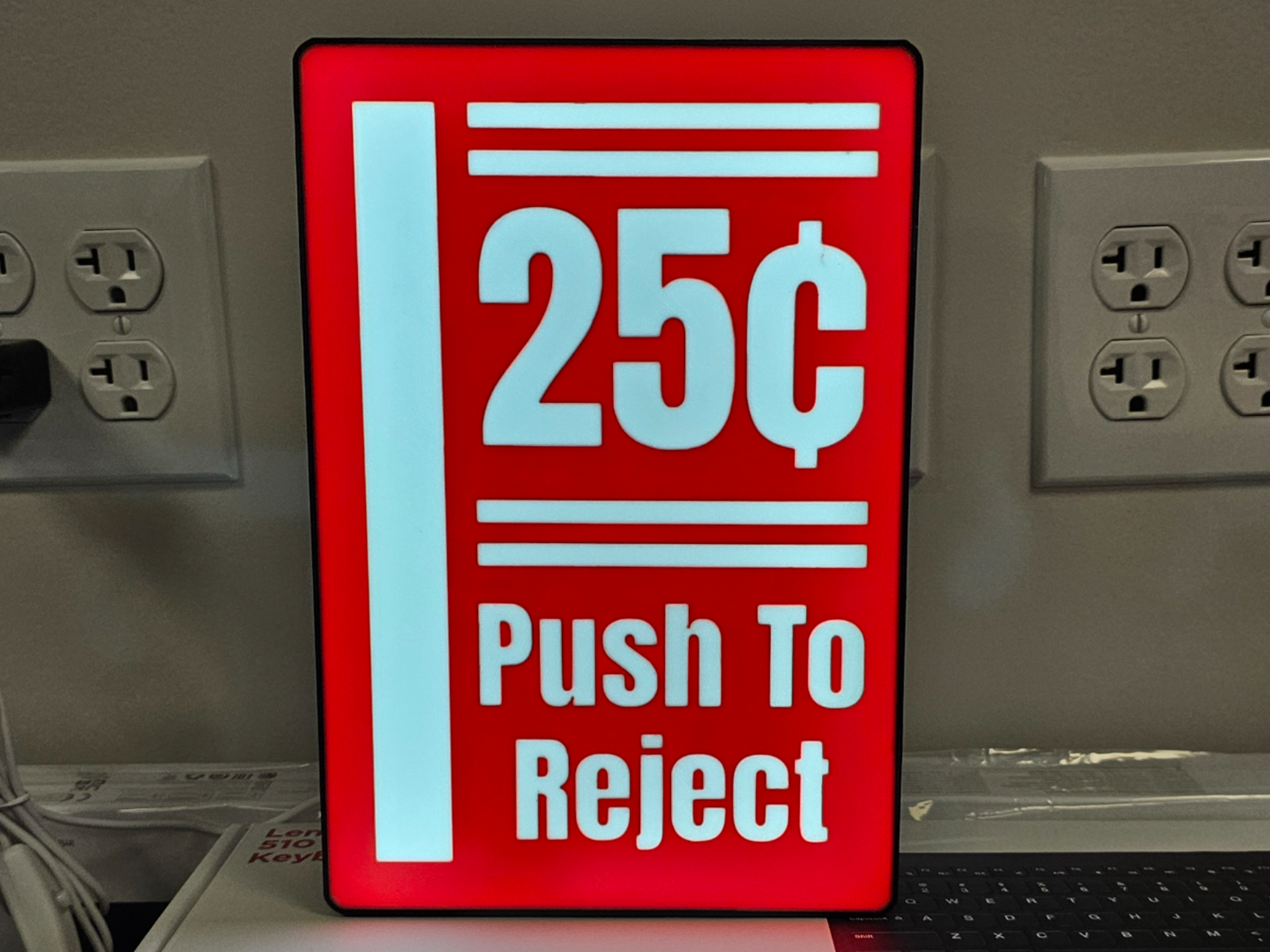 Arcade Coin Button Lightbox