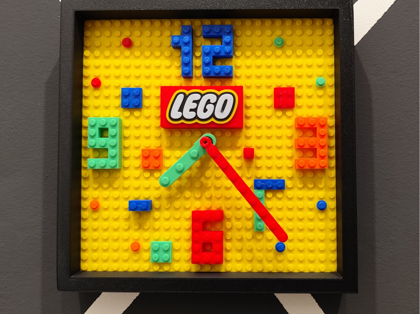 Brick Square Clock