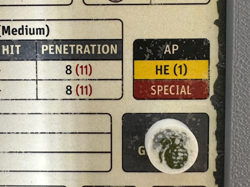 Achtung! Panzer Smoke Grenade Token