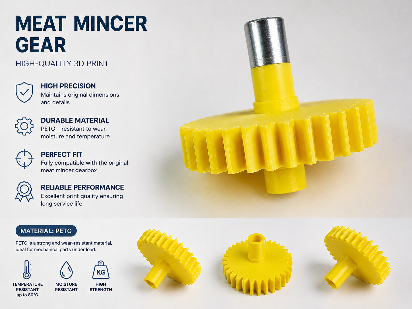 gear for the engine of Tefal meat grinders HD NE10