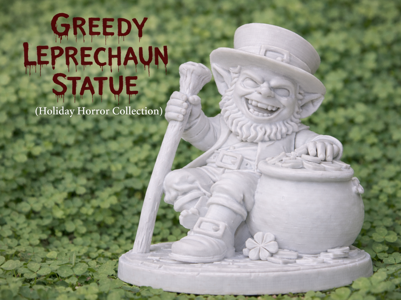Greedy Leprechaun Statue