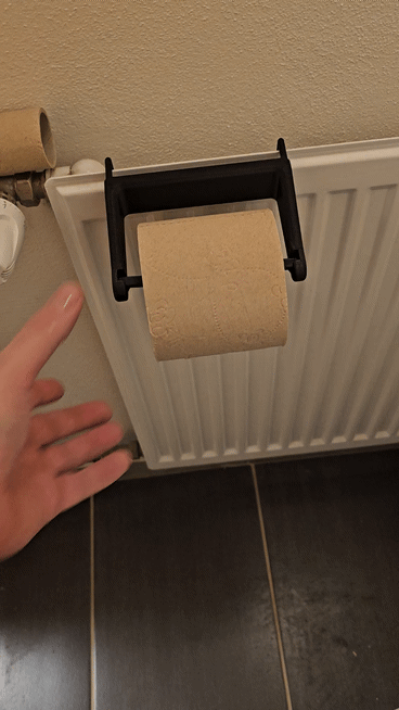 Toilet paper holder for heating quick replacement