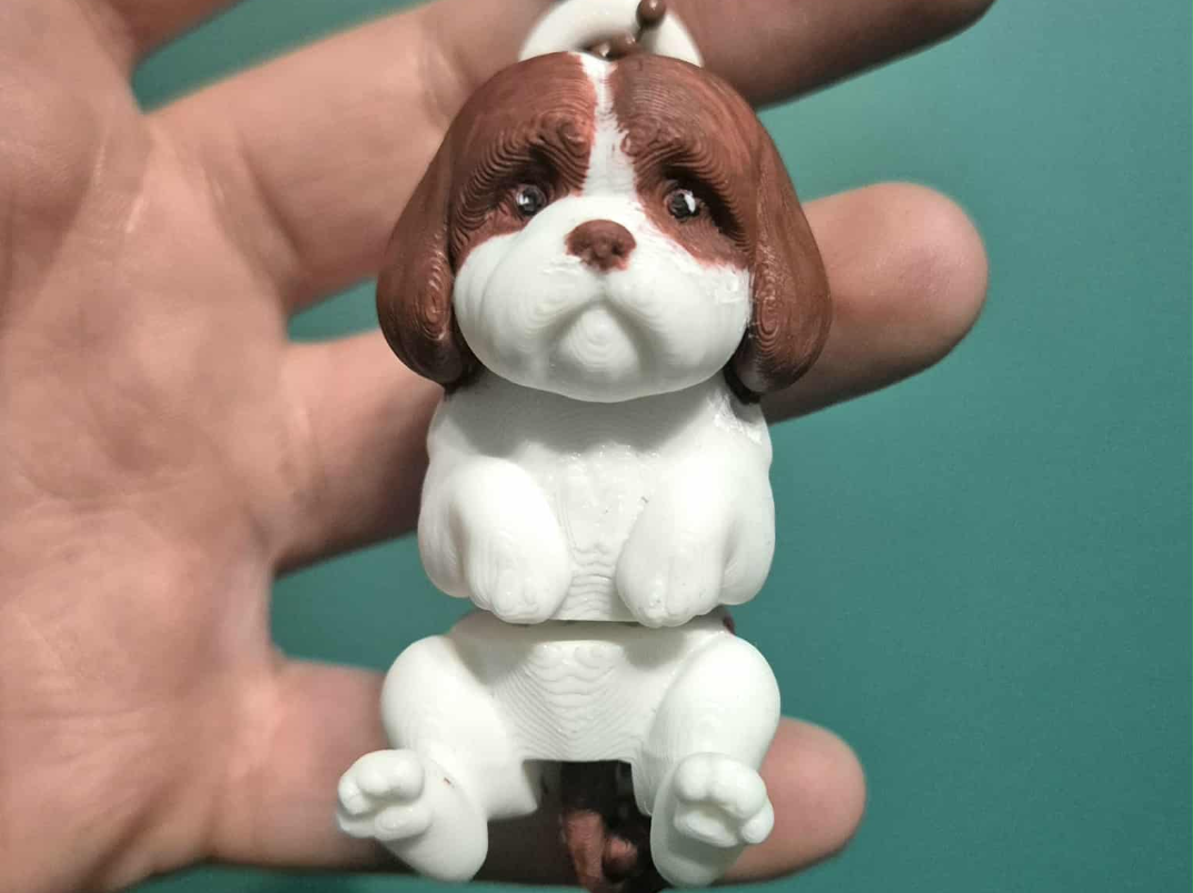 Shih tzu Keychain – Articulated pet friend