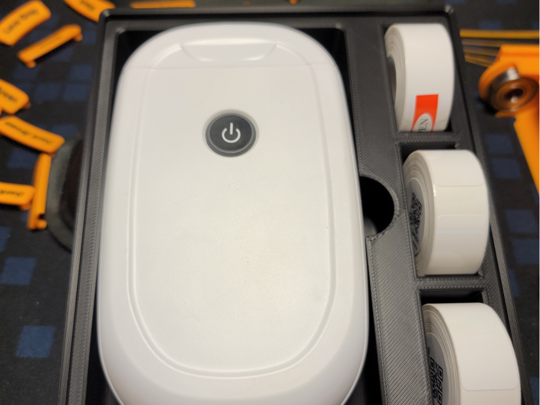 Mark Life P11 label maker Gridfinity bin