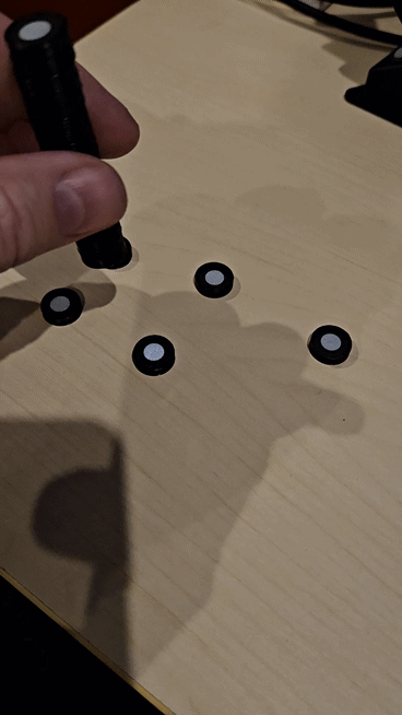 3D Scan dots, reflective marker for 5x1.8mm magnet
