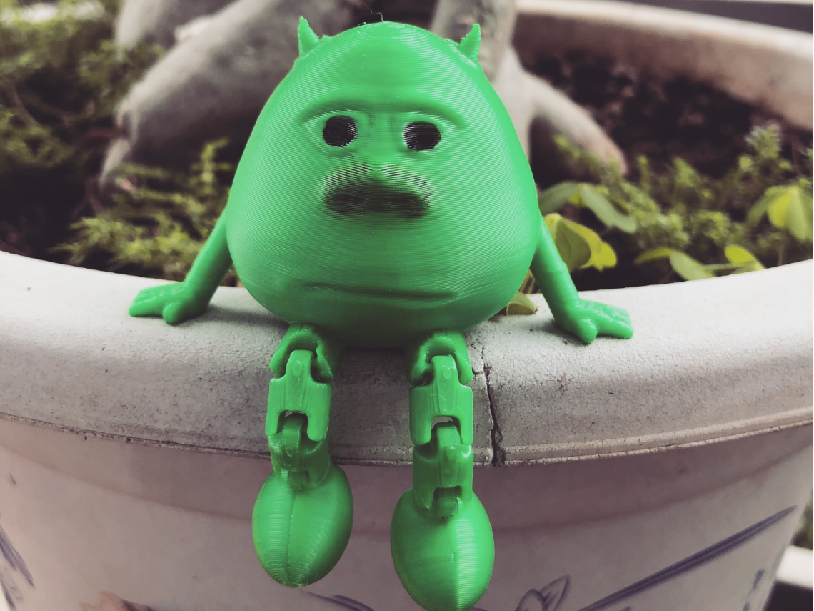 Mike Wazowski meme 2 eyes articulated