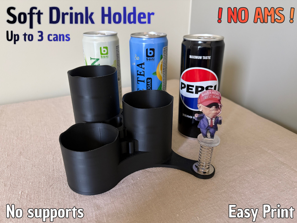 3-Can Drink Holder (Soft Drink Organizer)
