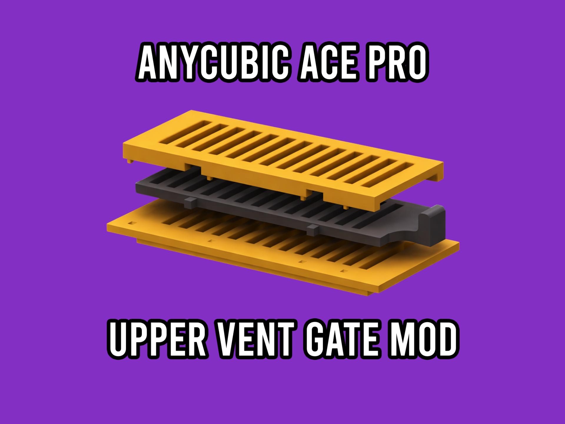 Bambu AMS / Anycubic ACE Pro – Upper Vent Gate Mod