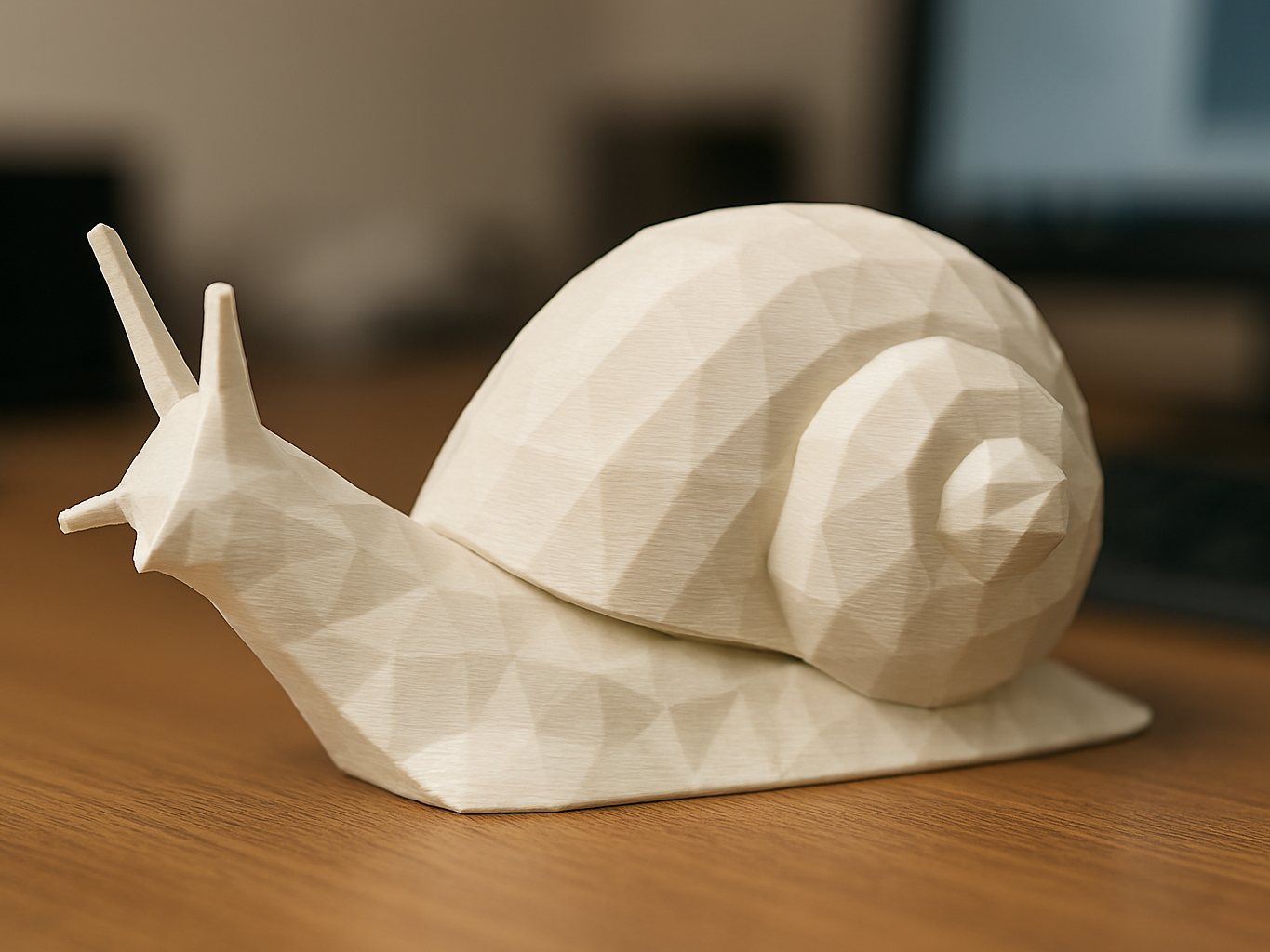 Low poly cute Snail