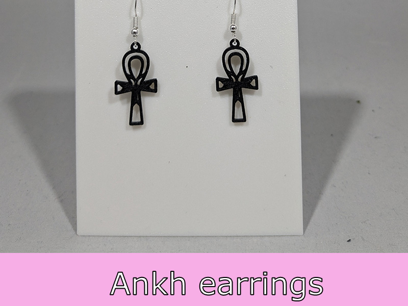 Ankh earrings