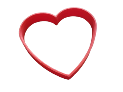 Mold for heart-shaped burgers