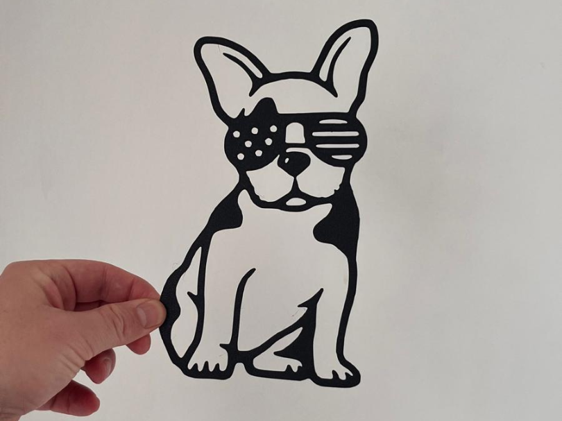 BullDog With American Glasses