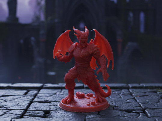 Winged Dragonborn miniature
