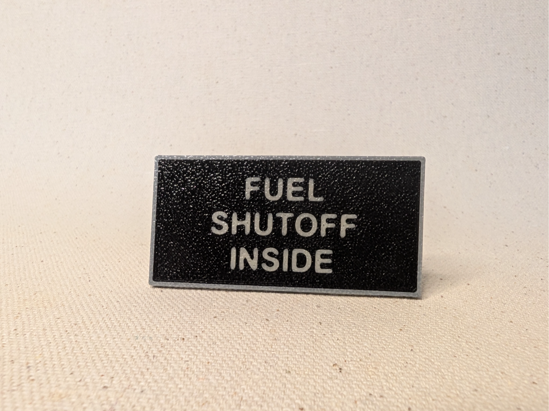 Label for Fuel shutoff