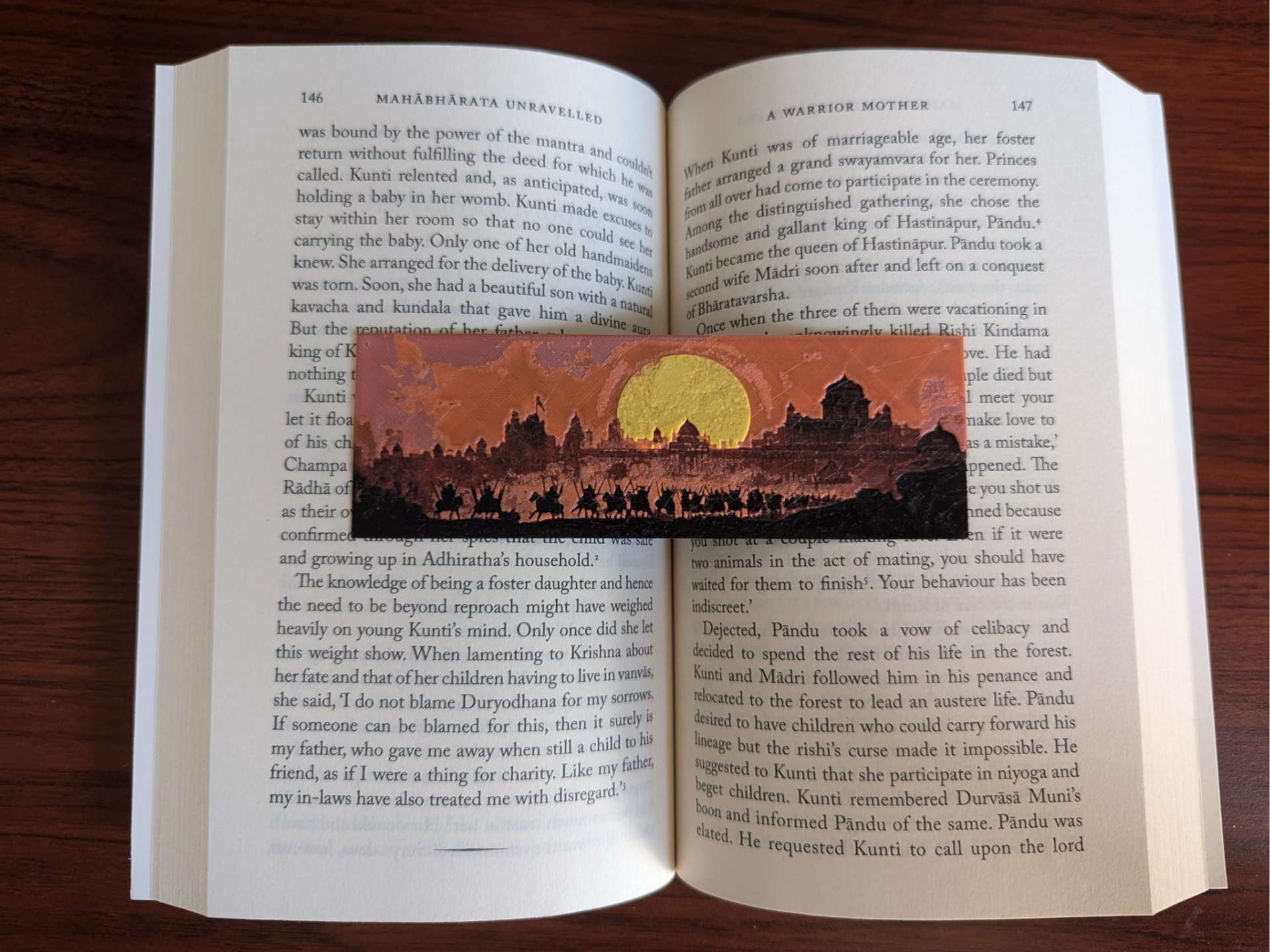 Bookmark of Medieval Indian Army Marching