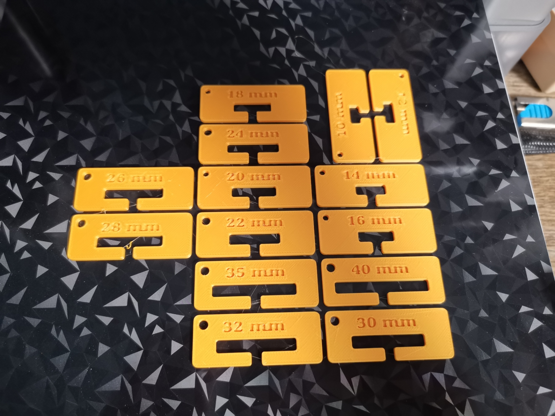 Width Gauge for Inkle Tablet weaving