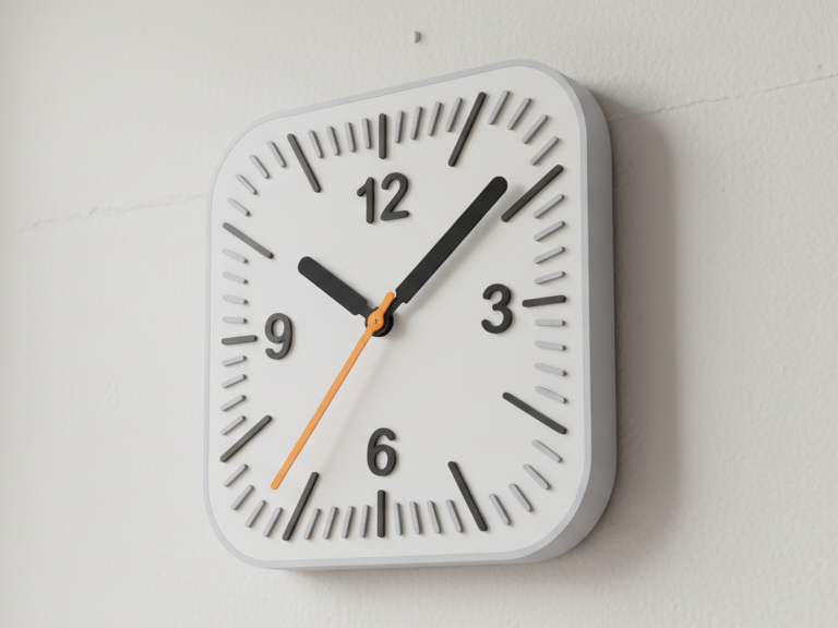 Minimal Wall Clock (Apple Style) – No AMS