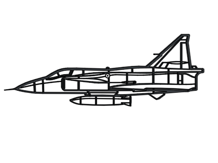 SAAB JA37 Viggen Wall Decoration