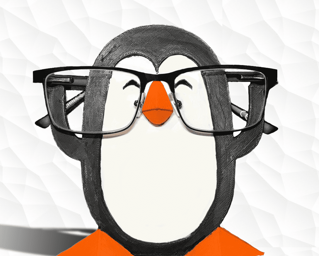 Penguin glasses stand