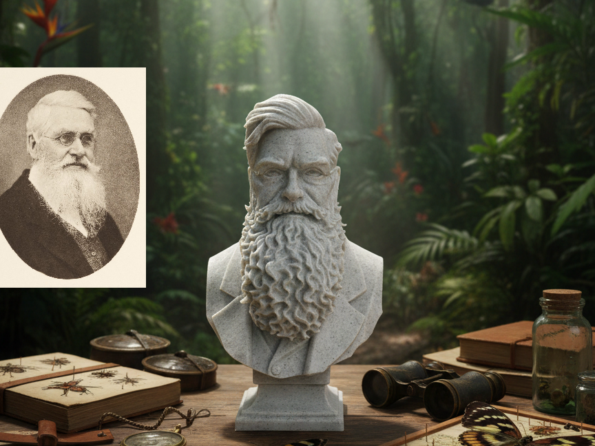 Alfred Russel Wallace – Bust