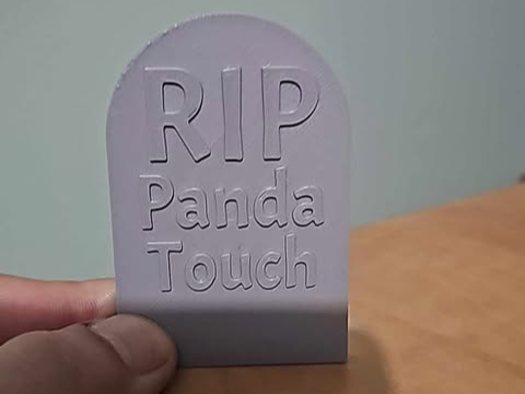 Panda Touch Tombstone + Printable Base