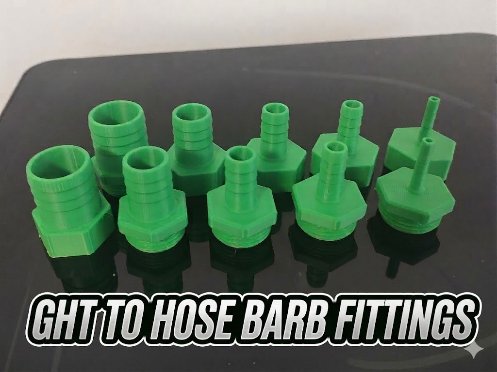 GHT to Barb Fittings Adapters Garden Hose Thread