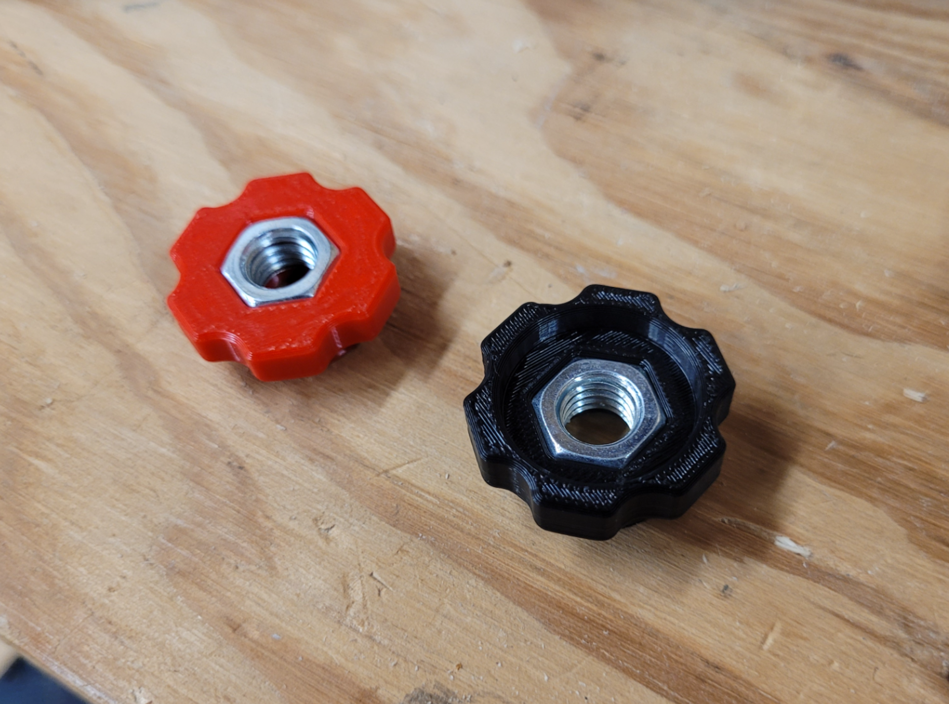 3/8-16 Star Knob with Jam Knob