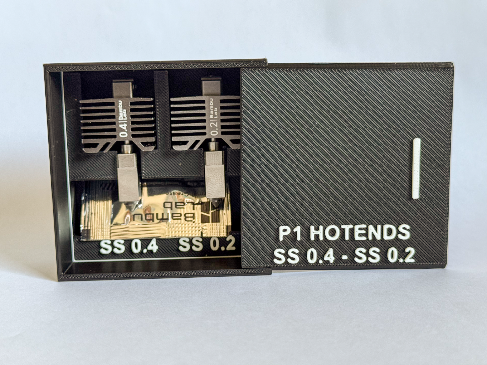 Bambu Lab P1 Hotend Holder – Minimal Storage Tray