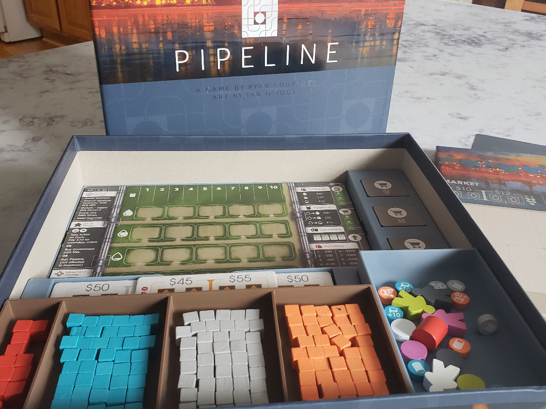 Pipeline with Emerging Markets board game insert