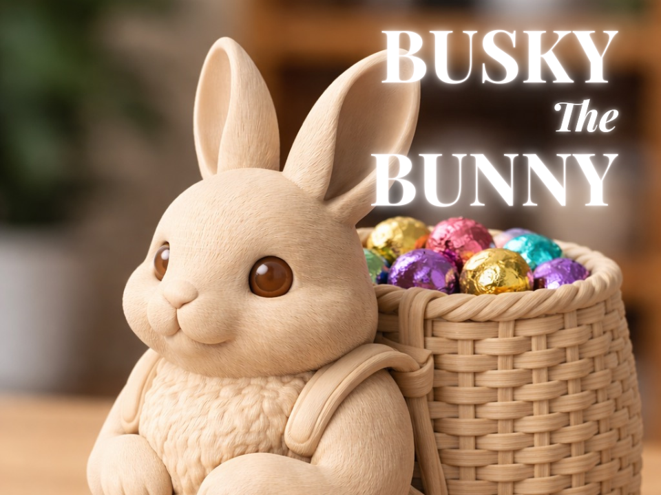 Busky the Bunny - Support-Free Easter Egg Holder