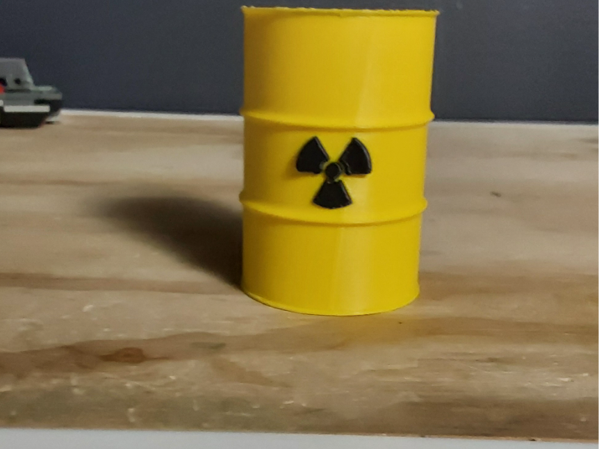 Toxic waste barrel