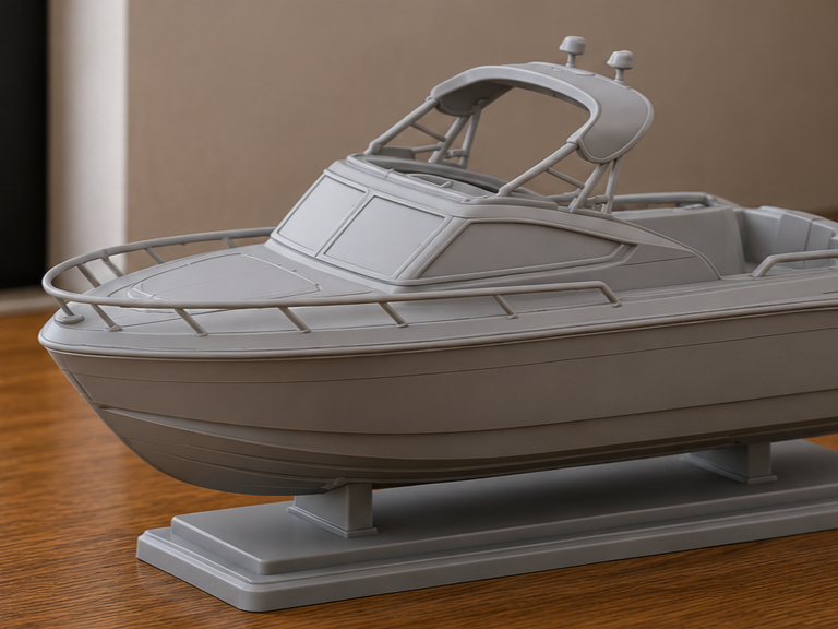 Modern Motorboat Model