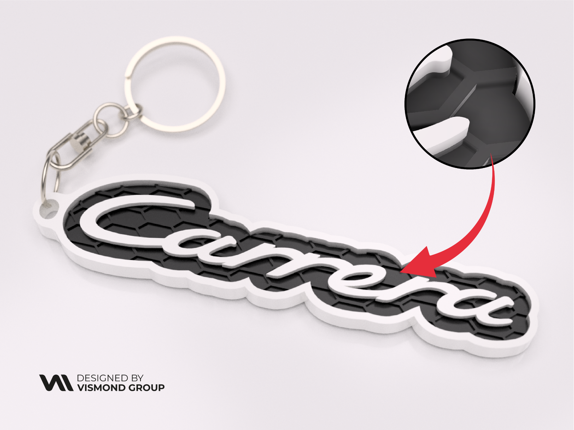 Porsche Carrera Keychain