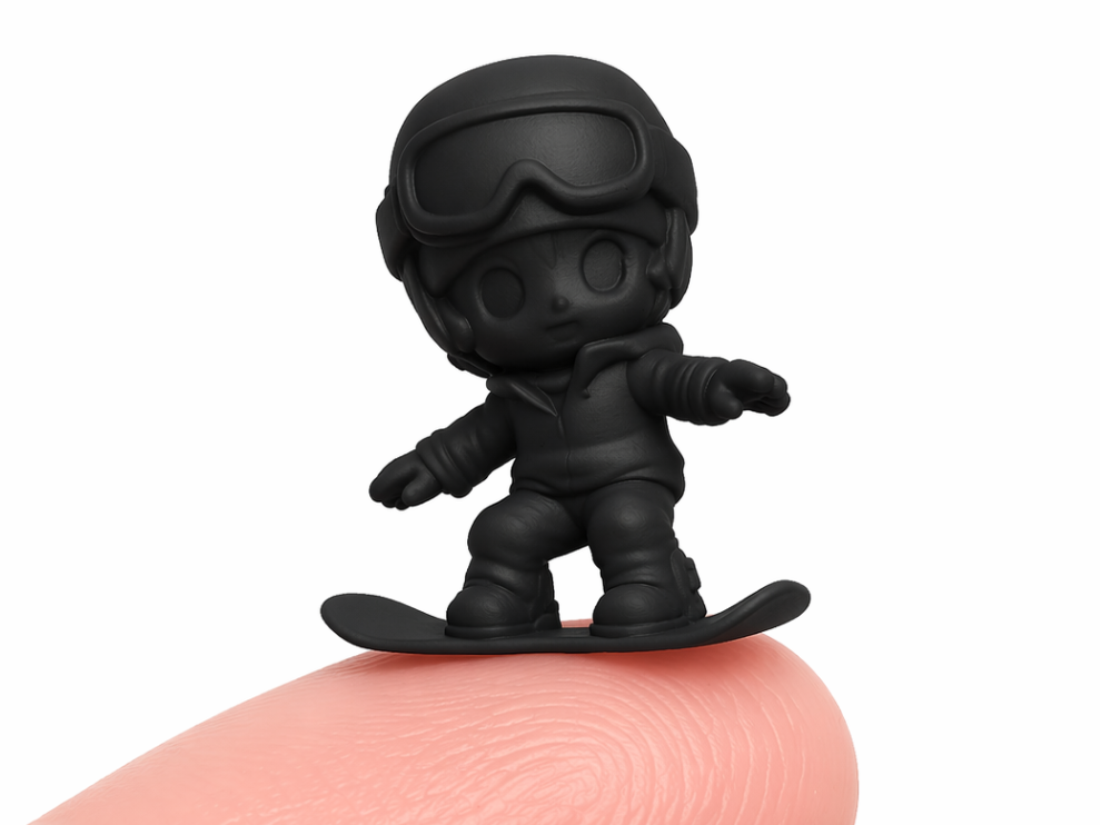Chibi Snowboarder 30mm – Mini Winter Sports Figure