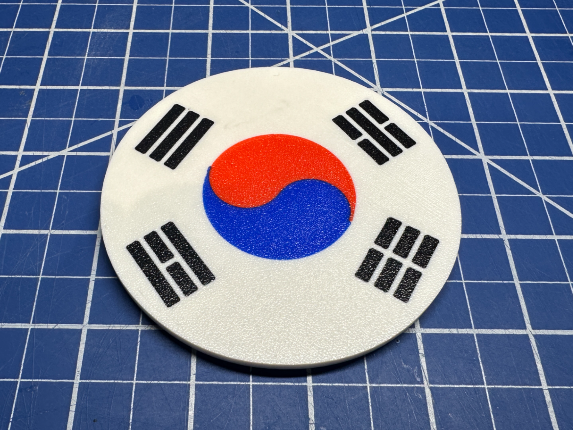 South Korean Flag Coaster + 3 Caddy Size Options